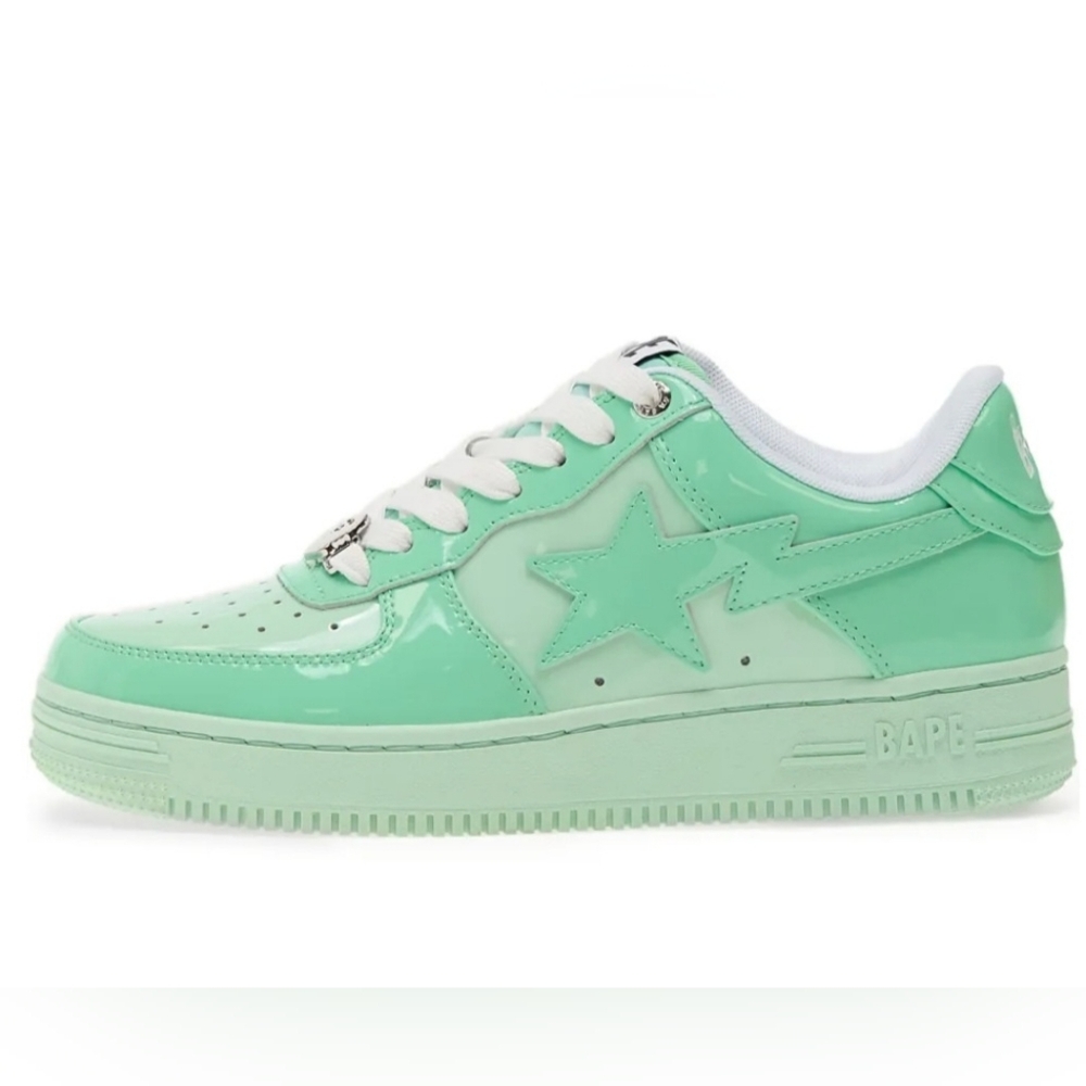 BAPE Bapesta Green Size 6 Sneakers New In Box
